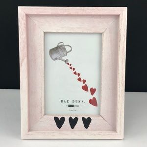 Rae Dunn - ‘Three Hearts’ Wooden picture frame. 5”x7”. NWT